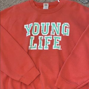 Over sized young life crew neck